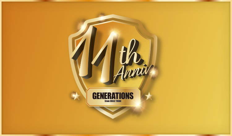 GENERATIONS 5周年 モバイル100mm缶バッジ GENERATIONS 5周年 モバイル