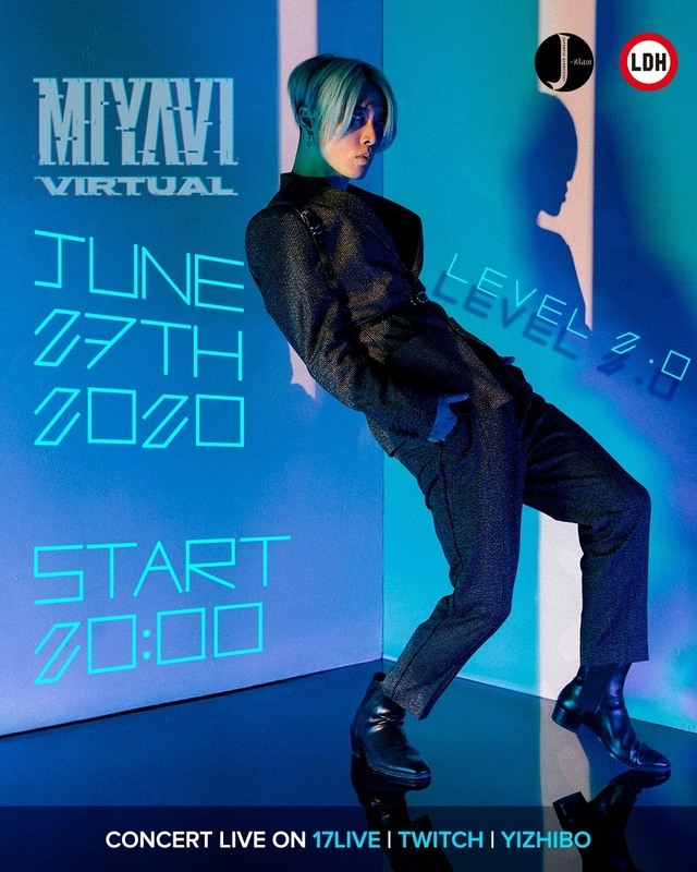 MIYAVI】6/27(土)20:00～「Virtual LIVE - Level 2.0」配信 | NEWS