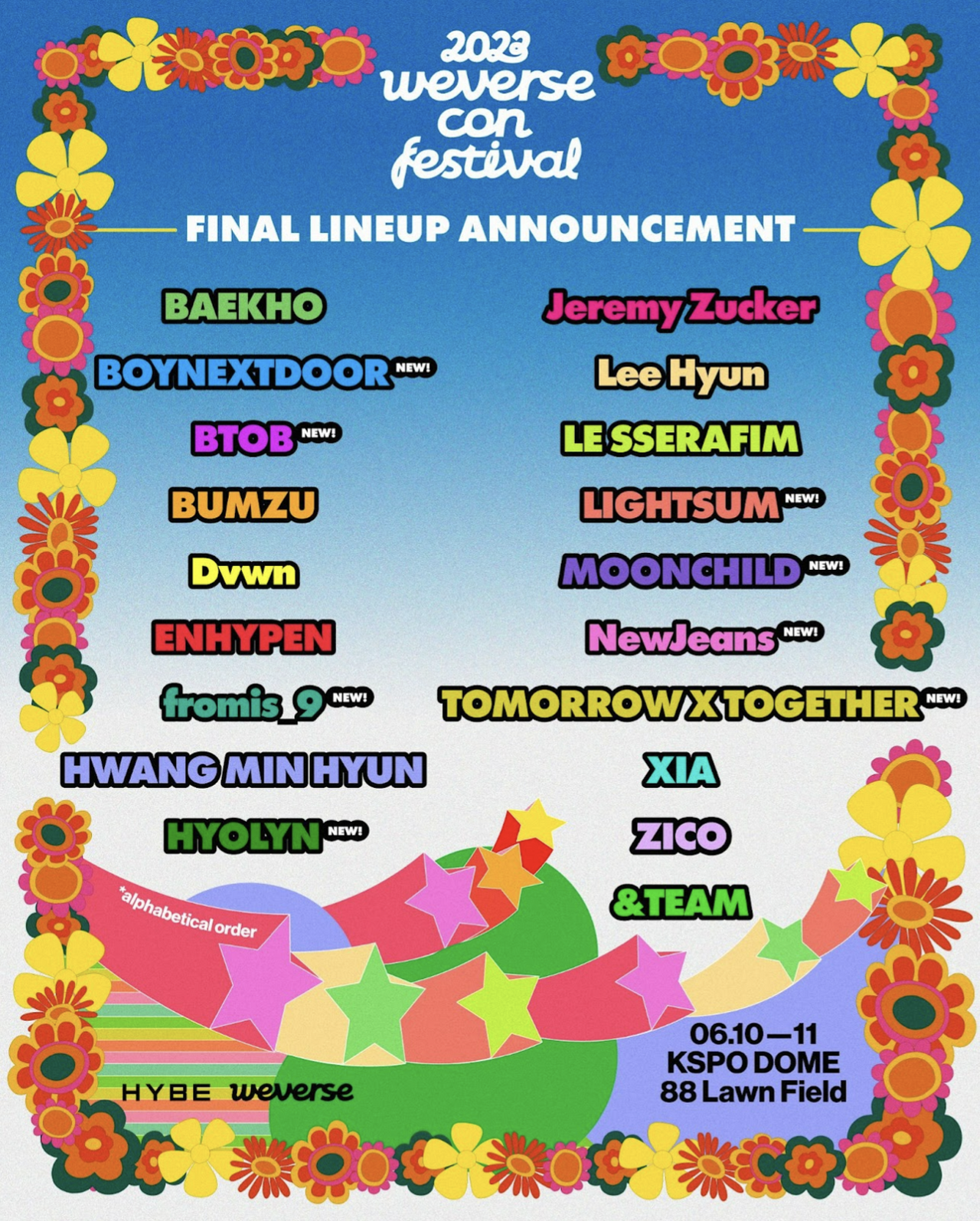 MOONCHILD】6/10(土)・6/11(日)開催 2023『Weverse Con Festival』に